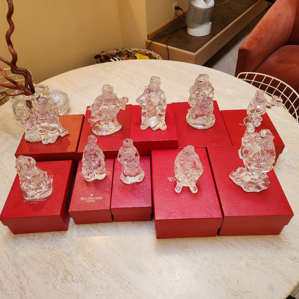 10 waterford Christmas ornaments